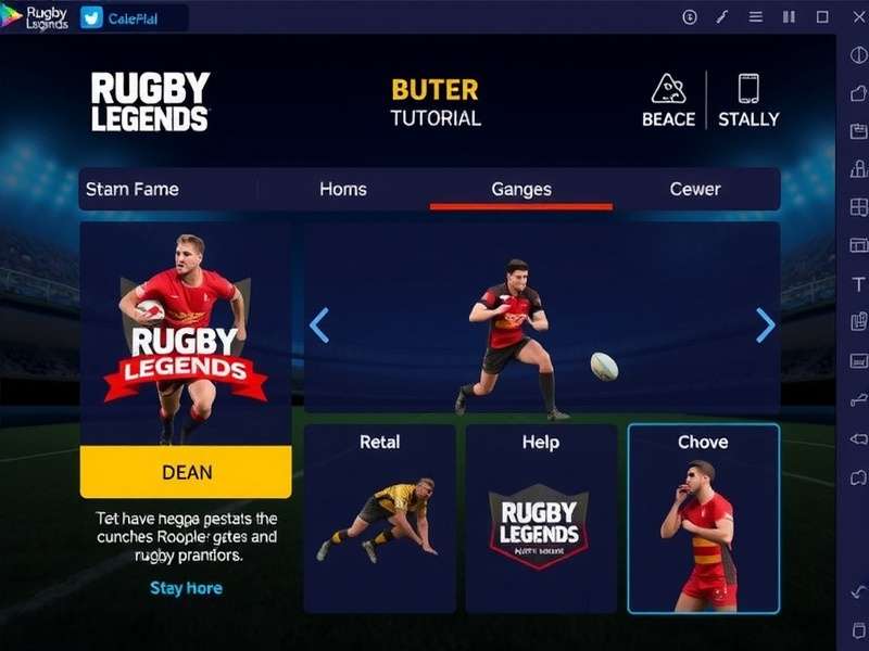 Rugby Legends Bharat Version tutorial interface